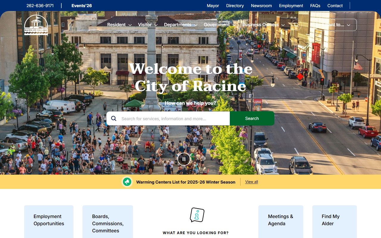 Racine Court Records city government portal
