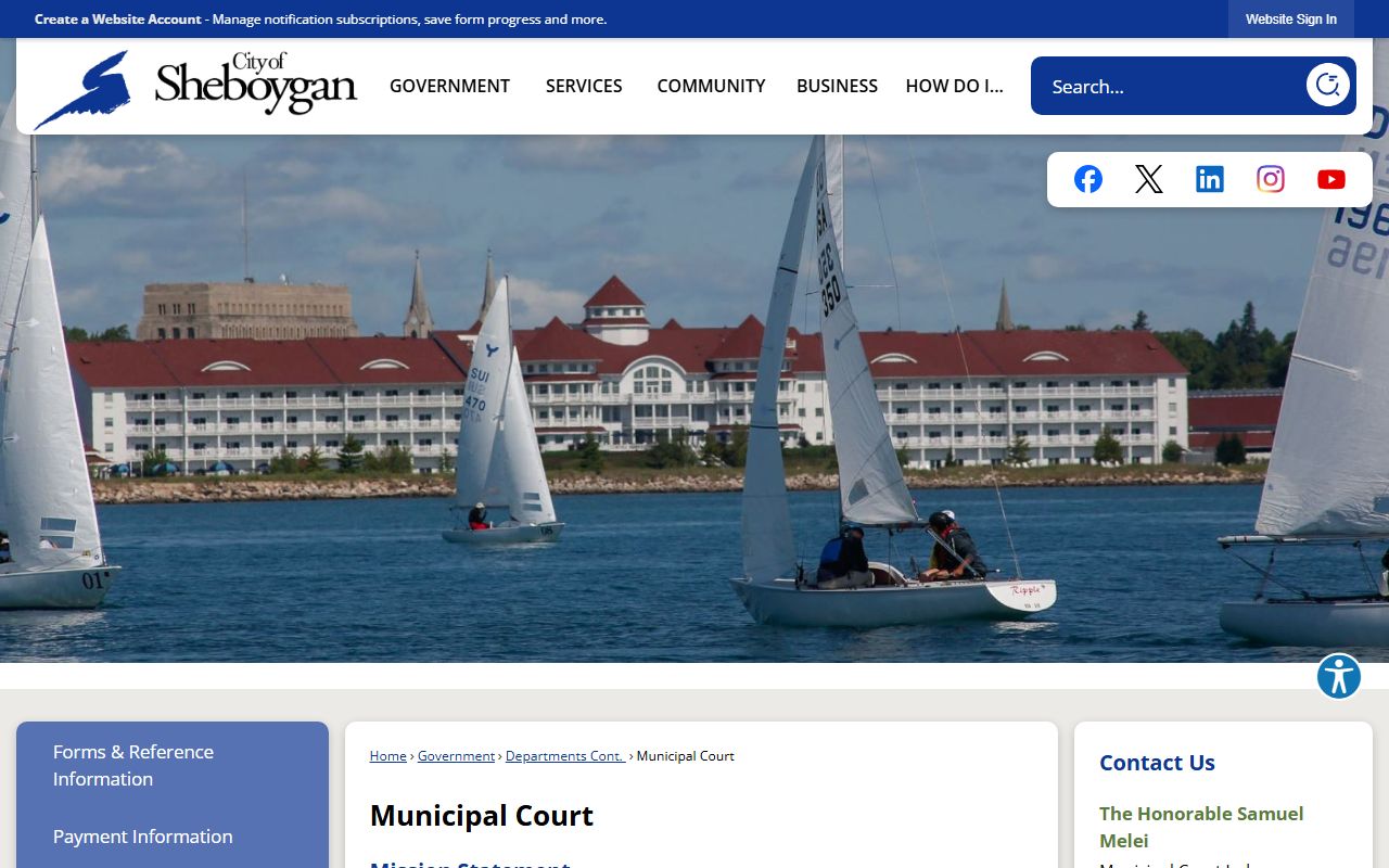 Sheboygan Court Records municipal court