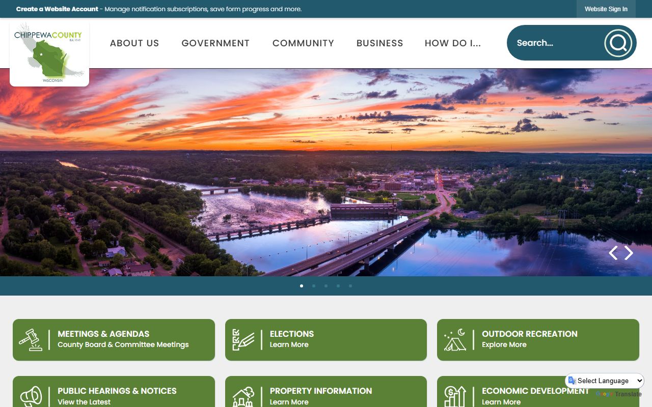 Chippewa County Court Records county government portal