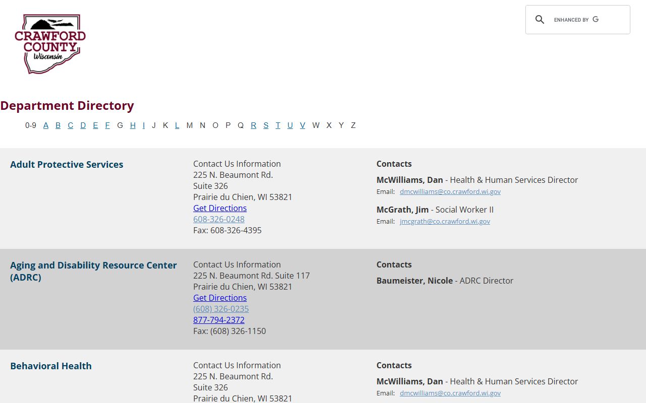 Crawford County Court Records clerk office