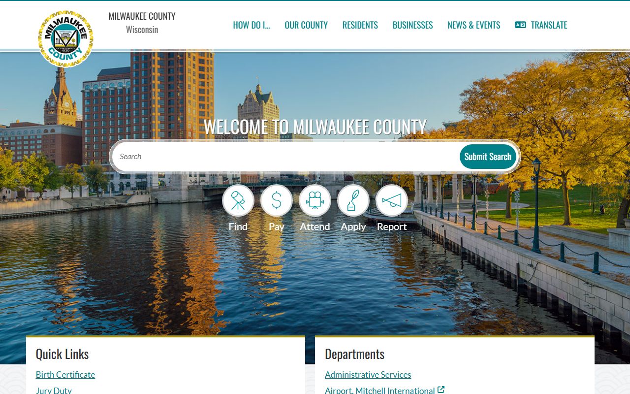 Milwaukee County Court Records county government portal