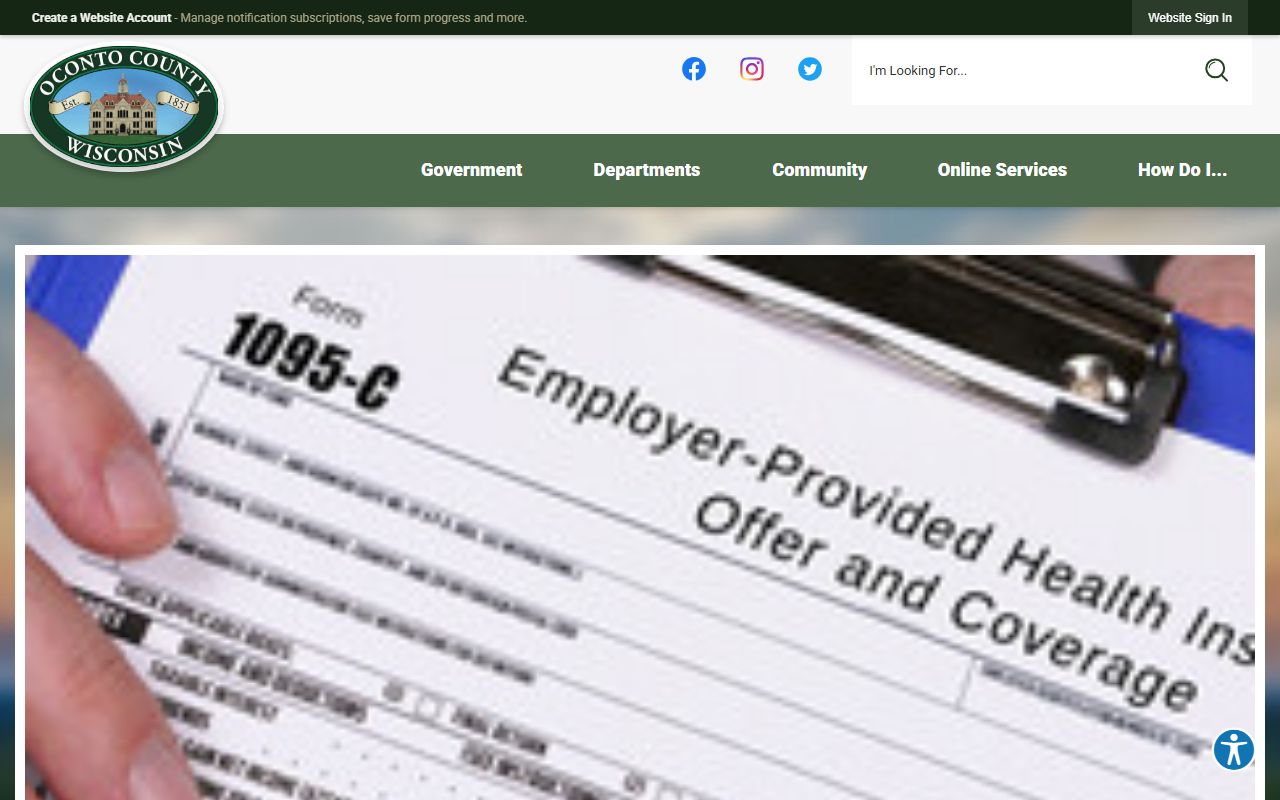 Oconto County Court Records county government portal