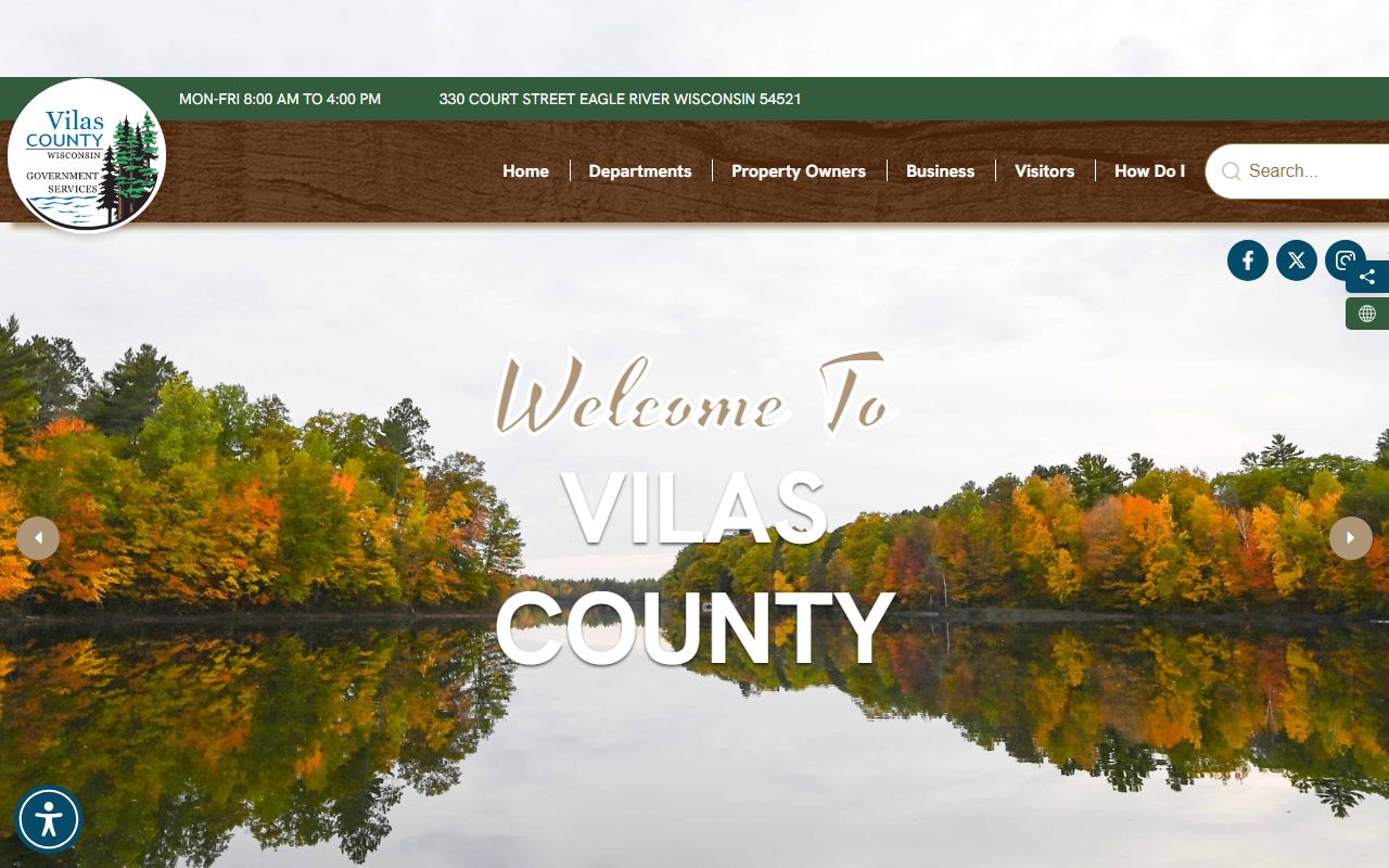 Vilas County Court Records county government portal