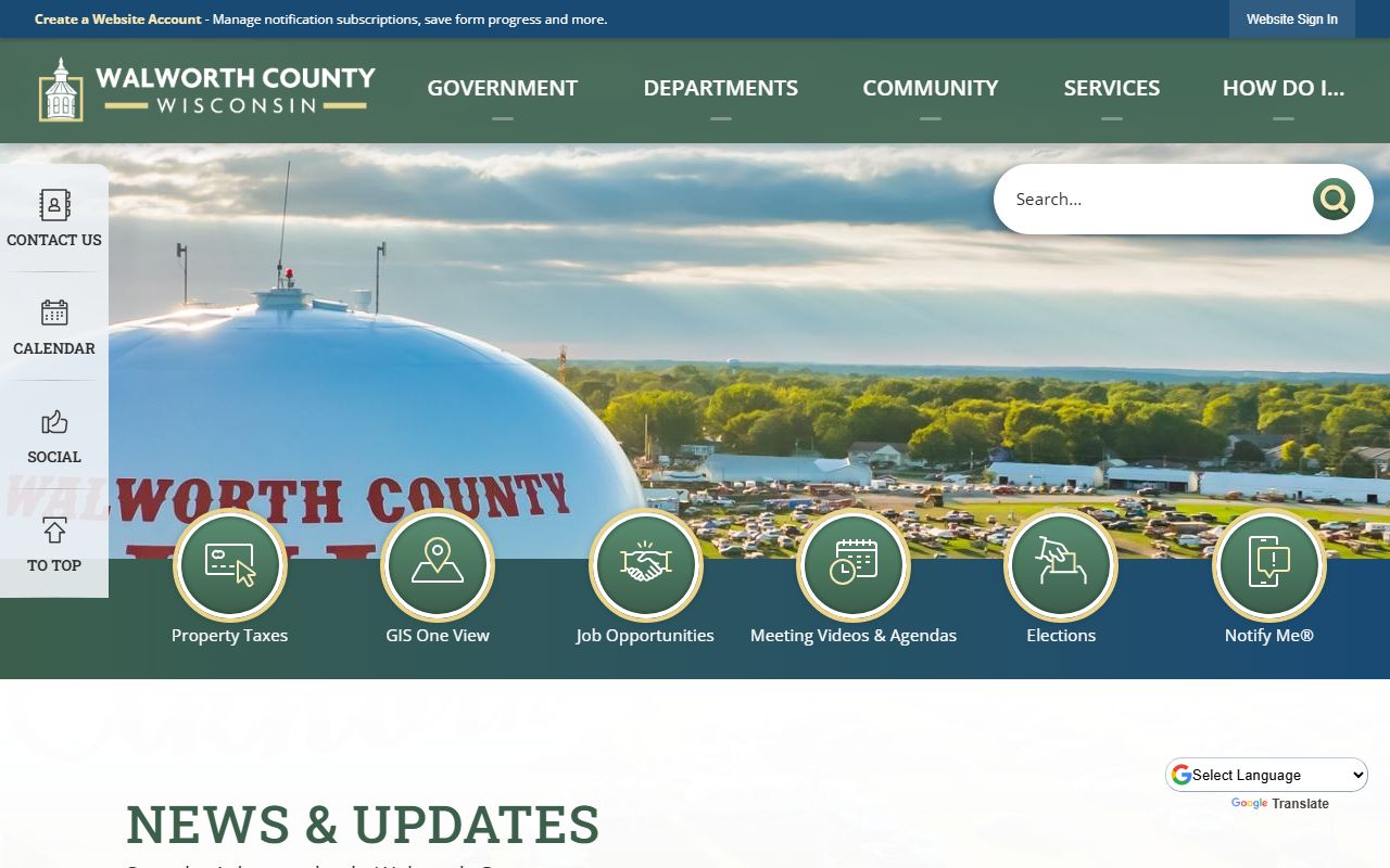 Walworth County Court Records county government portal