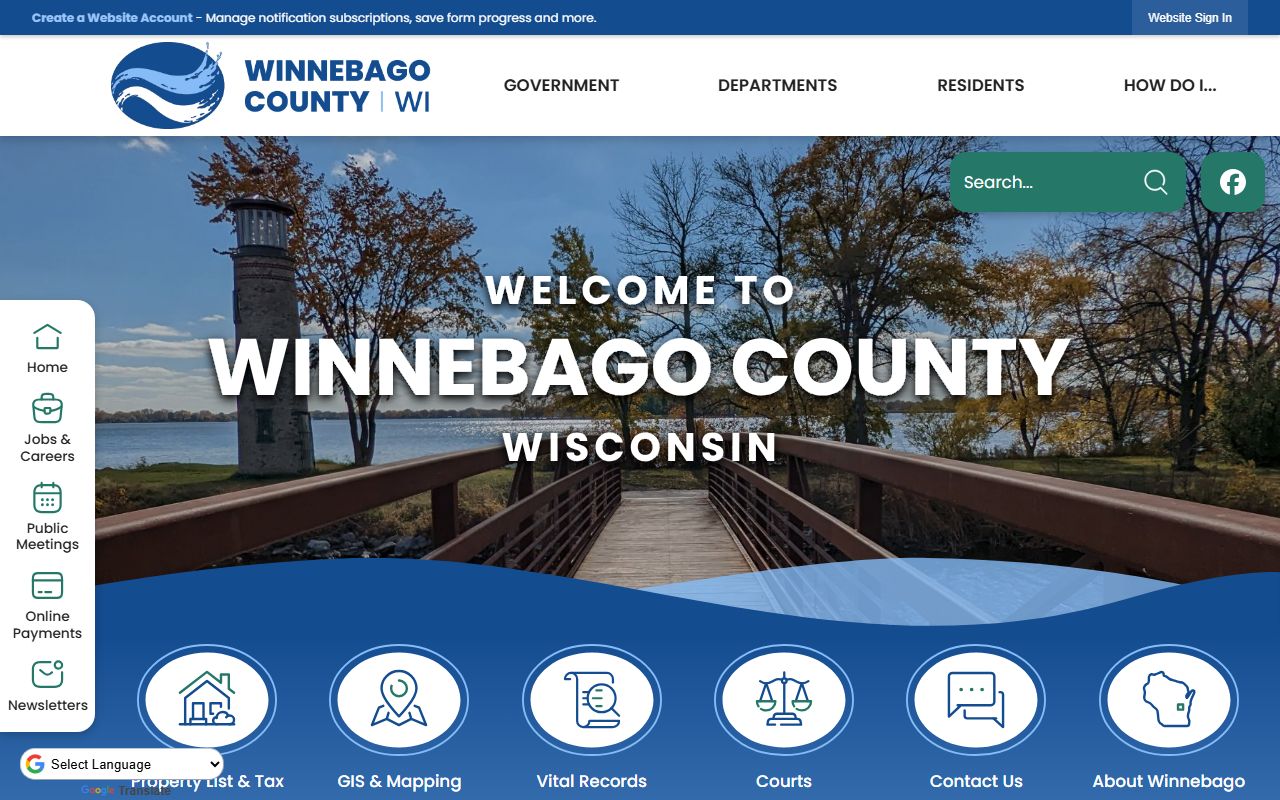 Winnebago County Court Records county government portal